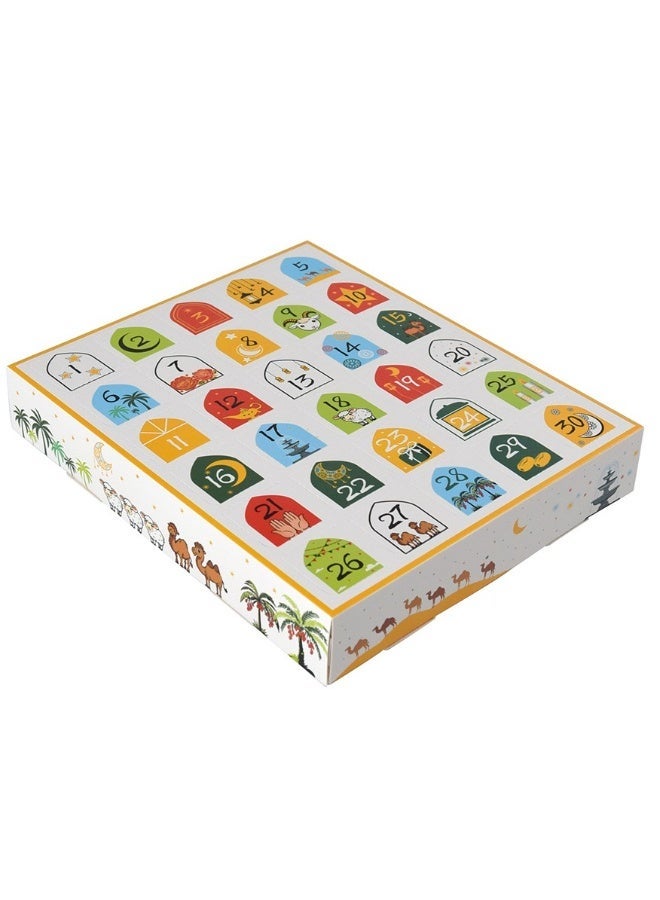 Fun 30-Compartment Blind Box Empty Box, Pop-To-Play Calendar Surprise Gift Box - 5 Pieces/Pack - Image 1